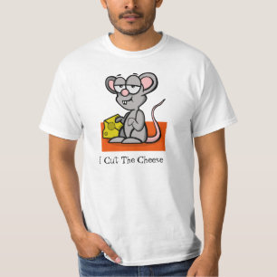 漫画のマウス"私は切りましたチーズ"を Tシャツ