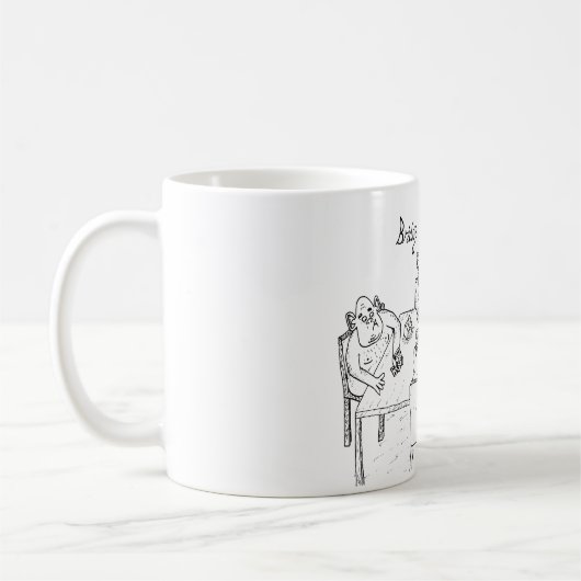 漫画のマグ-橋トロール コーヒーマグカップ (左)