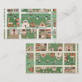 漫画のマップネームカード 名刺 (正面/裏面)