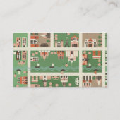 漫画のマップネームカード 名刺 (裏面)