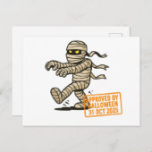 漫画のミイラ – ハロウィーンによって承認 ポストカード (正面/裏面)