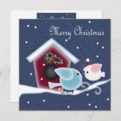 漫画のミスタントー愛の鳥の私たちの初めてのクリスマス 招待状 (正面/裏面)