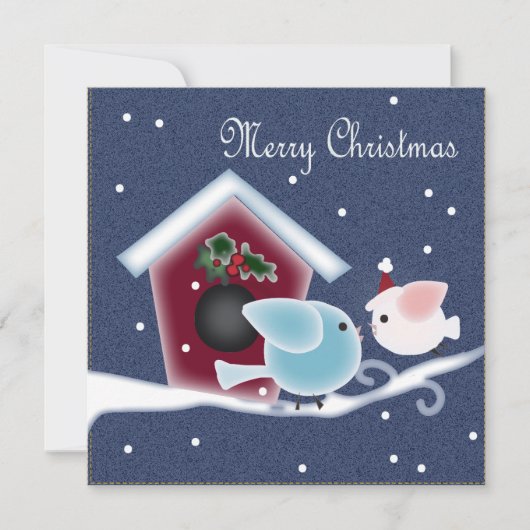 漫画のミスタントー愛の鳥の私たちの初めてのクリスマス 招待状 (正面)