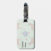 漫画のミニピンシャー ラゲッジタグ (裏面縦)