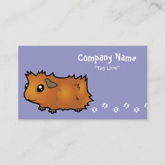 漫画のモルモット(だらしない) 名刺 (正面)