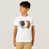 漫画のモルモット(なめらかな髪) Tシャツ (正面フル)