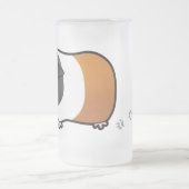 漫画のモルモット(滑らかな毛) フロストグラスビールジョッキ (中央)