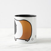 漫画のモルモット(滑らかな毛) マグカップ (中央)