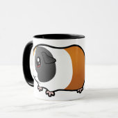 漫画のモルモット(滑らかな毛) マグカップ (正面左)