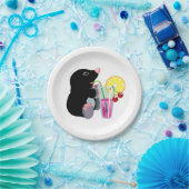 漫画のモル飲むカクテル ペーパープレート (パーティー)