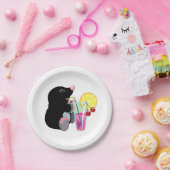 漫画のモル飲むカクテル ペーパープレート (パーティー)