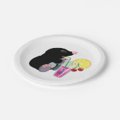 漫画のモル飲むカクテル ペーパープレート (アングル)