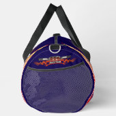 漫画のモンスタートラックの大きな車輪 ダッフルバッグ (右)