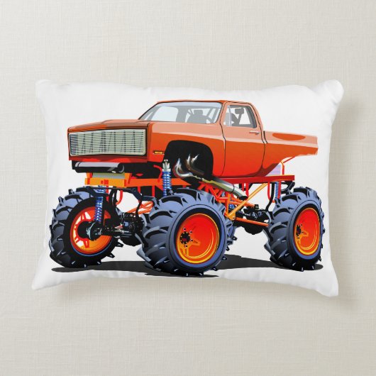 漫画のモンスタートラック アクセントクッション (裏面)