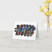 漫画のモンスタートラック カード (黄色い花)