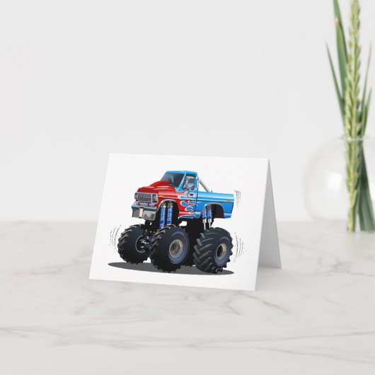 漫画のモンスタートラック サンキューカード (正面)