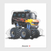 漫画のモンスタートラック シール (シート)