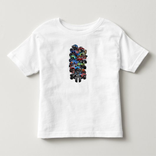 漫画のモンスタートラック トドラーTシャツ (正面)