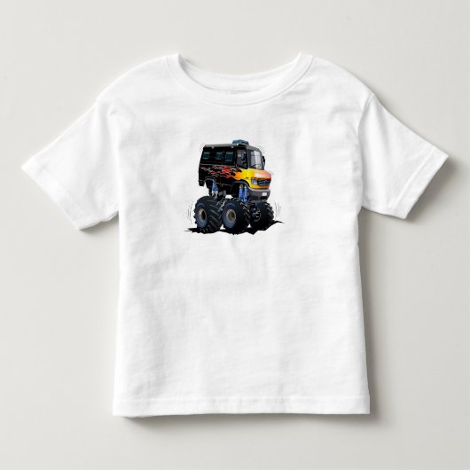 漫画のモンスタートラック トドラーTシャツ (正面)