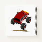 漫画のモンスタートラック ノートブック (裏面)