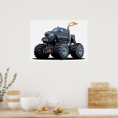 漫画のモンスタートラック ポスター (キッチン)