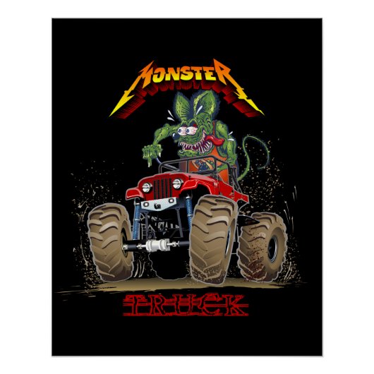 漫画のモンスタートラック ポスター (正面)