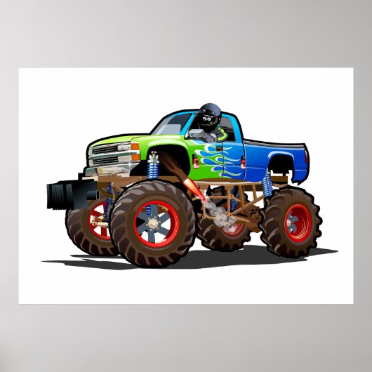 漫画のモンスタートラック ポスター (正面)