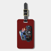 漫画のモンスタートラック ラゲッジタグ (正面縦)