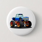 漫画のモンスタートラック 缶バッジ (正面)