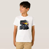 漫画のモンスタートラック Tシャツ (正面フル)