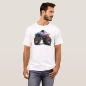 漫画のモンスタートラック Tシャツ (正面フル)