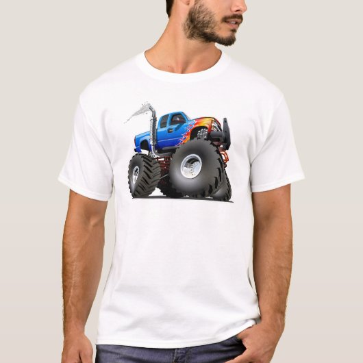 漫画のモンスタートラック Tシャツ (正面)