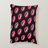 漫画のモンスターヴァンパイアの唇の鋭い歯の牙 アクセントクッション (裏面(縦))