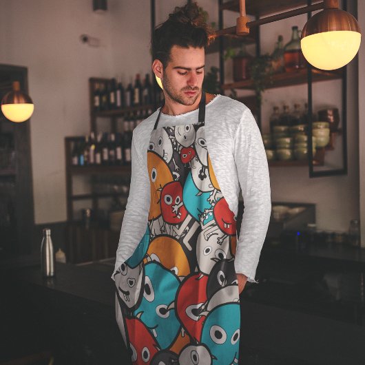 漫画のモンスター エプロン