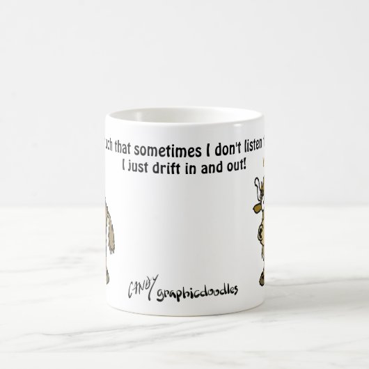 漫画のヤク。 たいそう話すこと。 コーヒーマグカップ (中央)