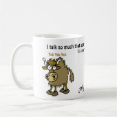 漫画のヤク。 たいそう話すこと。 コーヒーマグカップ (左)
