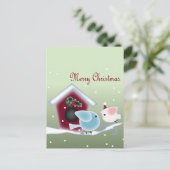 漫画のヤドリギ愛鳥私達の初めてのクリスマス シーズンポストカード (スタンド正面)