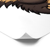 漫画のヤマアラシイラストレーション ポスター (角)