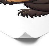 漫画のヤマアラシイラストレーション ポスター (角)