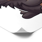 漫画のヤマアラシイラストレーション ポスター (角)