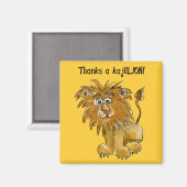 漫画のライオンありがとうあなた磁石 マグネット (正面/裏面)