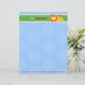 漫画のライオンおもしろいパーソナルカスタムレターヘッド レターヘッド (スタンド正面)