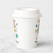 漫画のライオン&ギター 紙コップ (右)