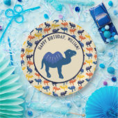 漫画のラクダ誕生日パーティパーソナライズされたー ペーパープレート (パーティー)