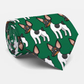 漫画のラットテリア/おもちゃのフォックステリア犬 ネクタイ (ロール)