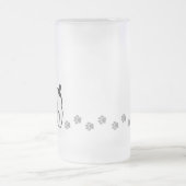 漫画のラットテリア/おもちゃのフォックステリア犬 フロストグラスビールジョッキ (中央)