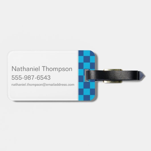 漫画のラベンクローの紋章 ラゲッジタグ (裏面横)