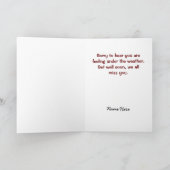 漫画のリスが好調なカードを獲得 カード (内部)