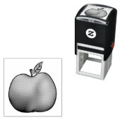 漫画のリンゴの形 セルフインキングスタンプ (インサイチュ)