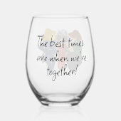 漫画のレディ最高のズ「タイムズ」 ステムなしワイングラス (裏面)